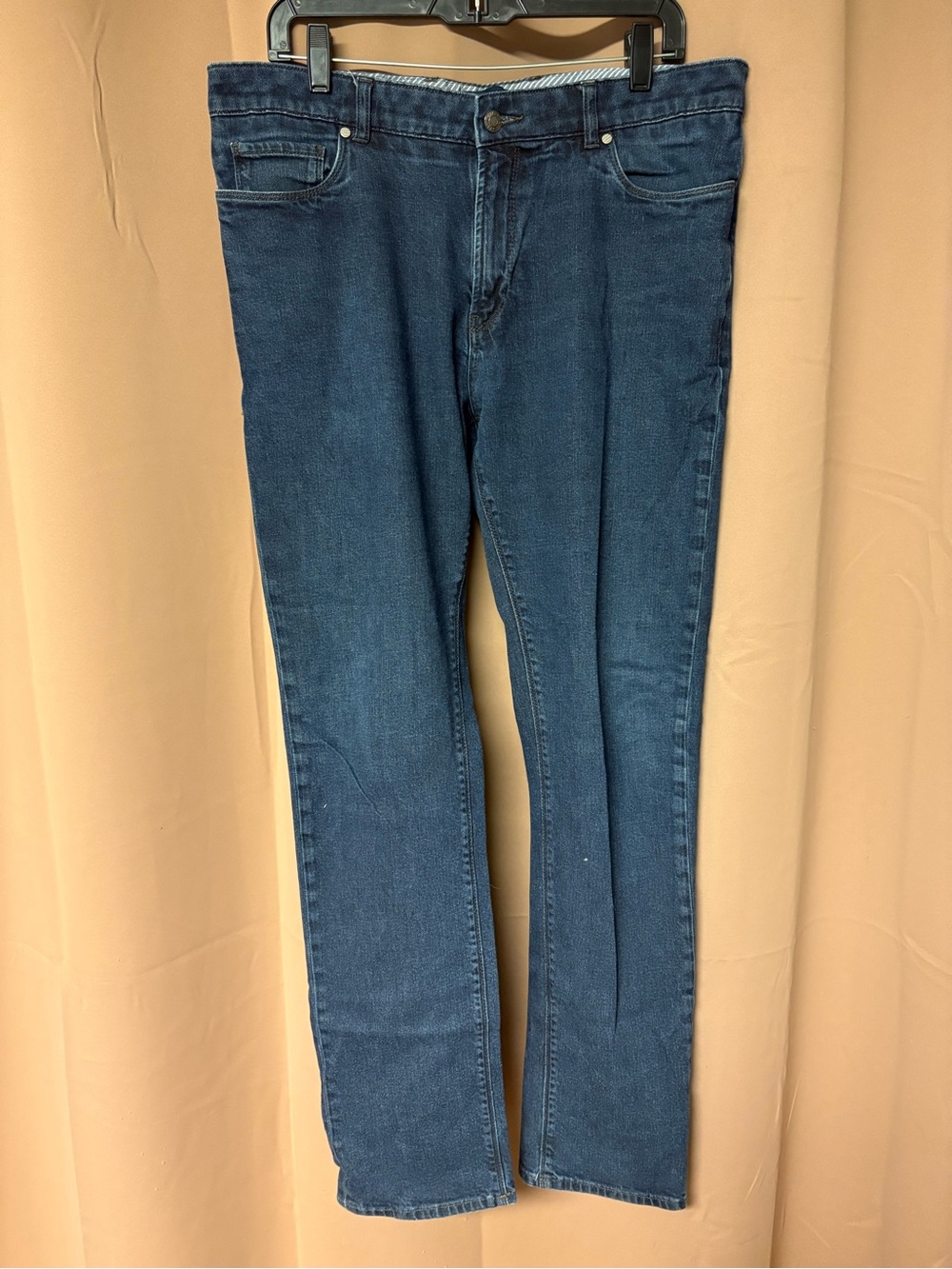 Peter Millar Collection Blue Jeans Regular Fit Straight Denim Pants Mens 36x32